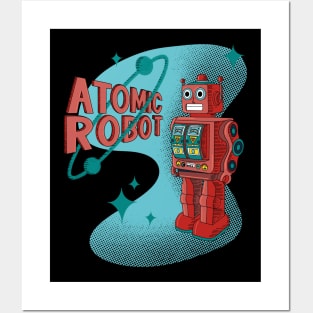 Atomic Toy Retro Tin Robot Posters and Art